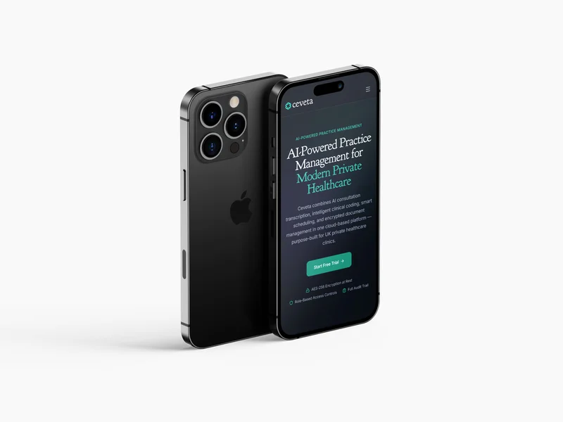 Ceveta mobile view